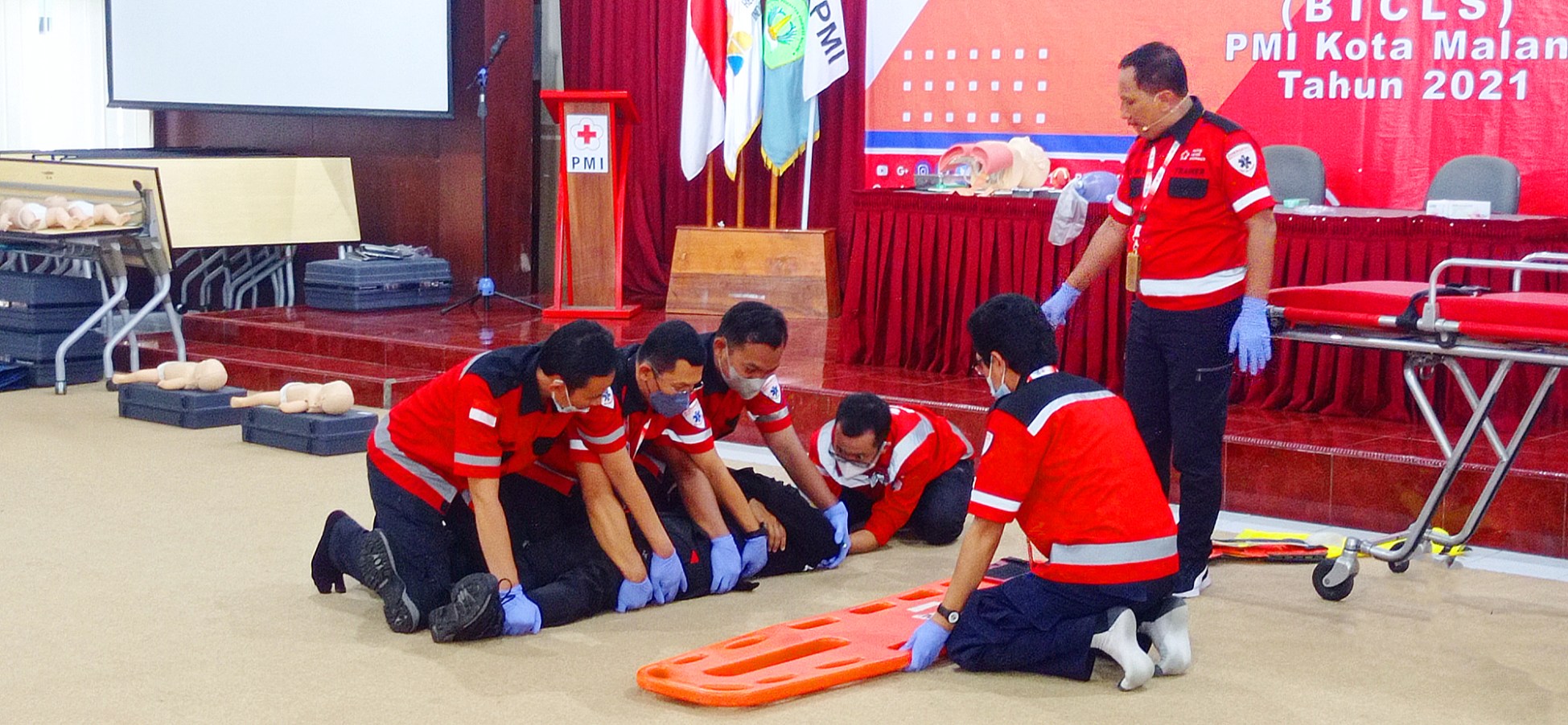 first aid diklat PMI PMR KSR relawan bengkulu korps Red Cross Indonesia website